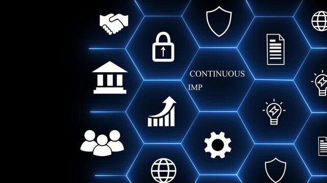 Continuous improvement concept. Solving problems, improving organizational processes. Creating continuous improvement mindset. Project and process management, lean improvement technique