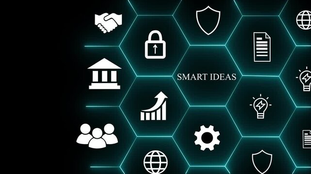 Smart ideas Canvas concept. Innovative tool that helps entrepreneurs and business owners to map out business model in a structured and concise way. Overview of the key elements of a business