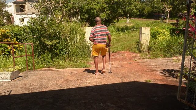 Stroke Survivor Walking Away