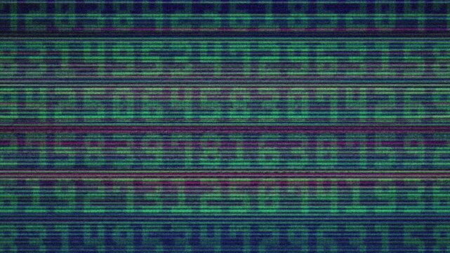 Random green number with bad tv screen. Numbers Futuristic Grid Matrix Motion Background.