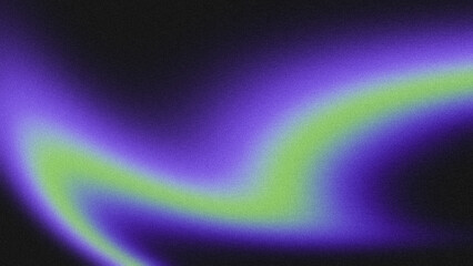 Grainy Purple Green Gradient Wave Abstract Noise Background