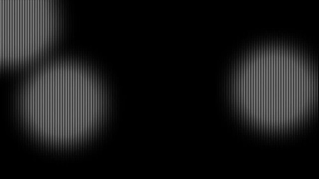 Abstract white circle lights animation vertical lines pattern background