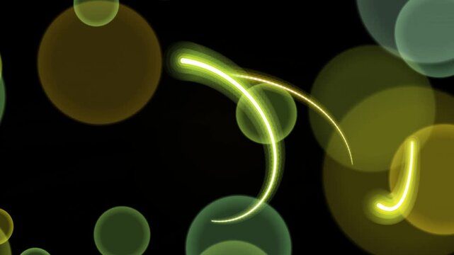 Glowing Lines and Circles Animation.