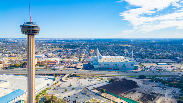 Tower of the Americas Overlooking the Alamodome