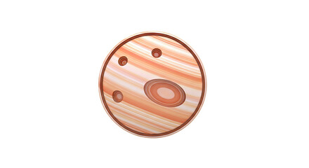 Obraz premium Layered Paper Jupiter Icon