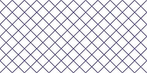 Seamless blue geometric grid pattern with clean diamond lines. Minimal abstract repeating background ideal for wallpaper, textile, packaging, and surface design. Modern elegant texture for print and 