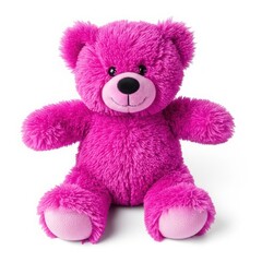 Obraz premium A delightful pink teddy bear with a soft and cuddly appearance