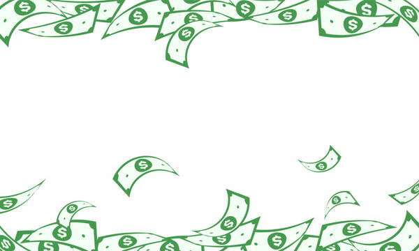 frame border cad business finance money dollar falling illustration