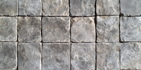 Obraz premium 灰色の石積み壁面