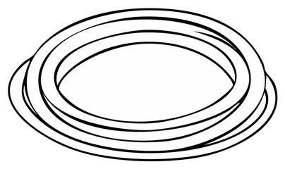 Abstract circular shapes, layered rings, geometric design, monochrome