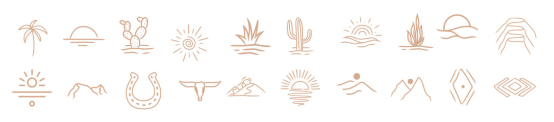  desert handrawn element set © Jamal