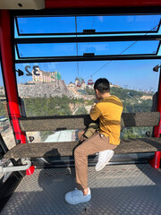 The most beautiful Viewpoint golden Bridge in da nang,vietnam,hill station and resort located in the Mountains west of the city of Da Nang, in central Vietnam.