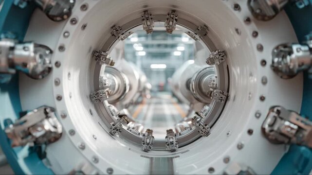 Precision production equipment interior for industrial process training
