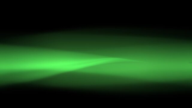 Green wavy texture with black dashes moves across black field