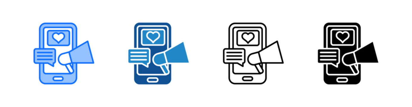 Marketing Multiple Style Icon Set 