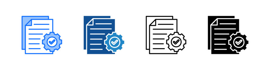 Execute Multiple Style Icon Set 