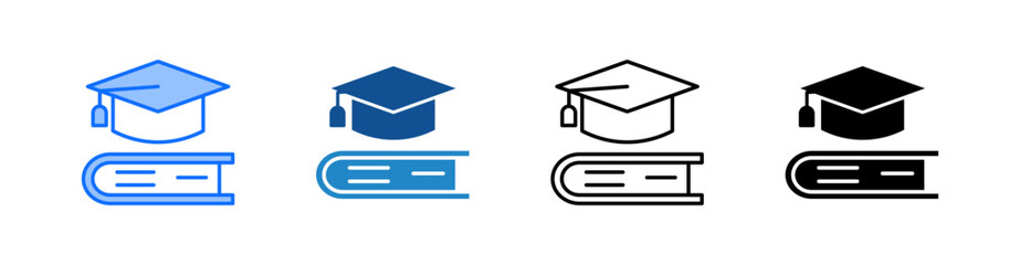 Education Multiple Style Icon Set 
