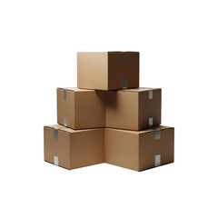 Obraz premium Stack of cardboard boxes