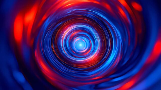 Abstract spiral pattern with red and blue colors