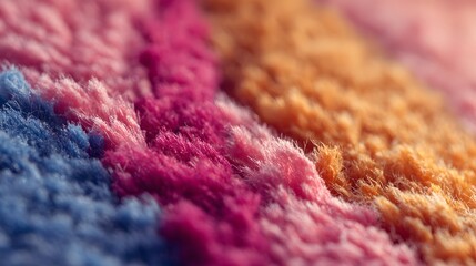 Fototapeta premium Vibrant Abstract Textile Texture with Colorful Woven Fabric and Soft Threads.