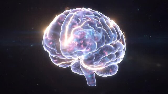 Cosmic Nebula Brain Space Consciousness Visualization