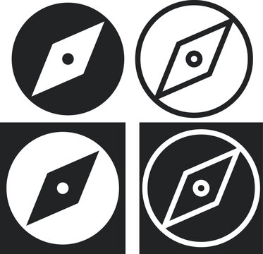Compus icon set.