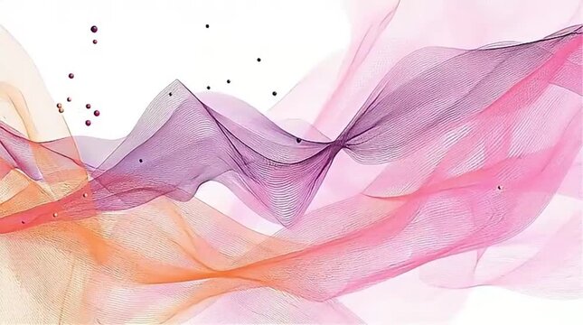 Colorful Abstract Wave Patterns Flowing Elegantly with Soft Textures