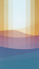 warm dusk palette with golden bronze, muted apricot, and hazy sunset rose formed as vertical