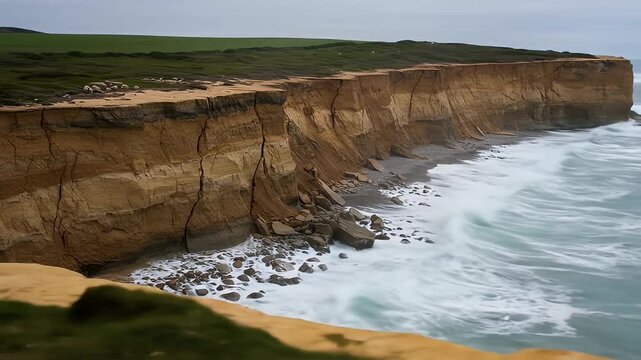 Coastal Cliff Erosion - A Visual Study of Natural Processes.