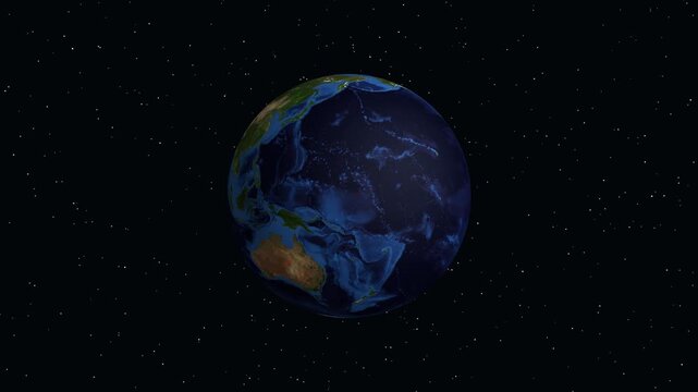 Earth Zoom Animation Transitioning from Space to Davao Philippines Location