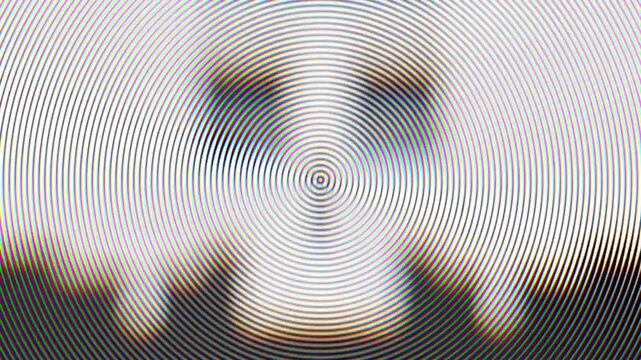 Blurry dark shapes moving up animation with distortion effects grain and texture