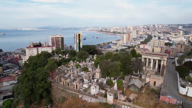 Valparaiso Chile Drone 4K Southamerica
