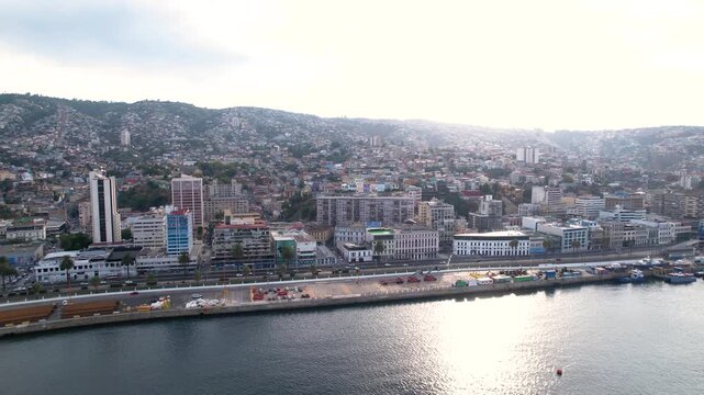 Valparaiso Chile Drone 4K Southamerica