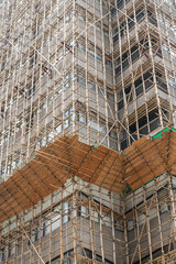 香港　竹の足場