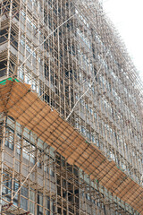 香港　竹の足場