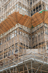 香港　竹の足場