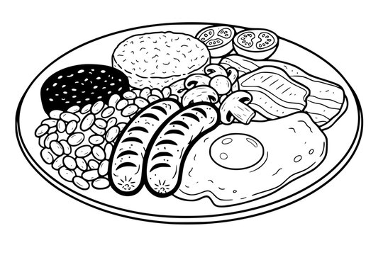 English Breakfast Drawing Images – Browse 21,133 Stock Photos