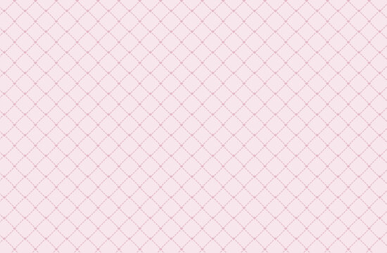 キルティング生地風ハート柄パターン背景 ピンク