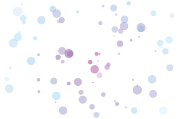 Abstract background of scattered light blue and purple bokeh circles soft focus effect for digital design and festive decoration EPS Vector