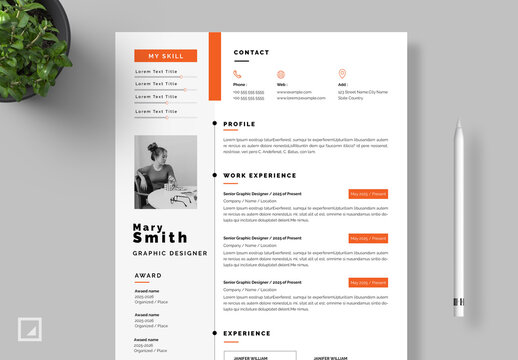 Elegant Resume Design Layout