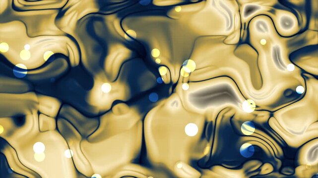 Abstract design with swirling navy blue and gold background colors suitable for websites, posters, backgrounds, and digital art projects. Ideal for modern designs.