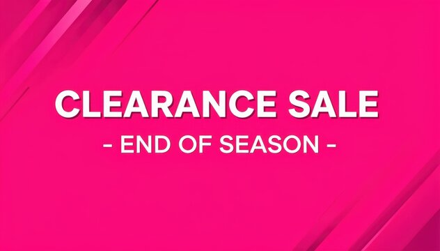 Clearance Sale Promotion: A vibrant and eye-catching design to promote an end-of-season clearance sale, inviting shoppers to seize limited-time opportunities.