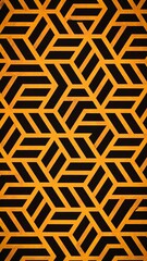 Gold Black Geometric Pattern Background
