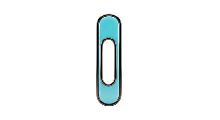 Teal and Metallic Paperclip