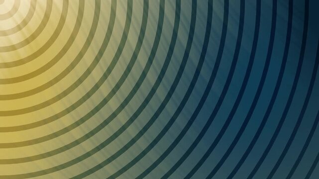 Geometric navy blue and gold background pattern of concentric circles. Suitable for backgrounds, textiles, prints, and digital designs requiring a modern touch.