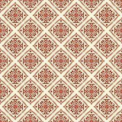 seamless damask pattern, square