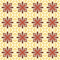 seamless floral pattern, wallpaper, red flower