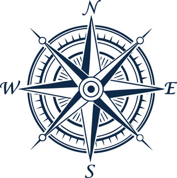 compass rose vector