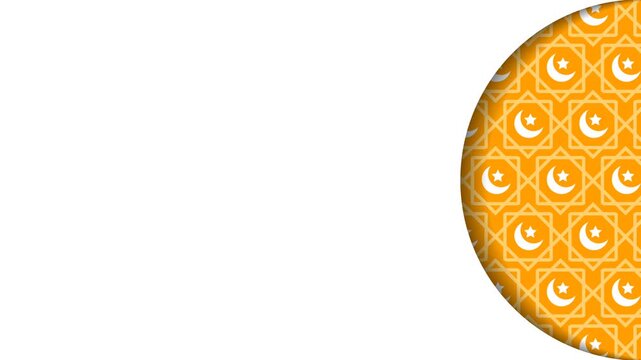 Islamic Crescent Moon Pattern Background with White Space for Text, Ramadan pattern background