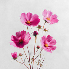 pink cosmos flowers
